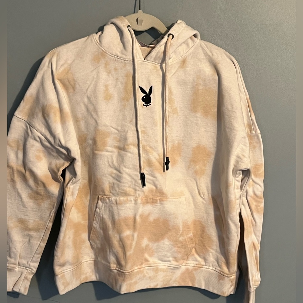 PLAYBOY Misguided Hooded tie dye sweatshirt